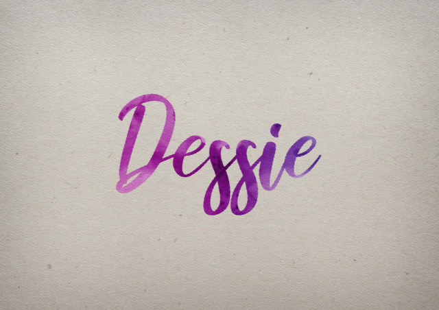 Free photo of Dessie Watercolor Name DP