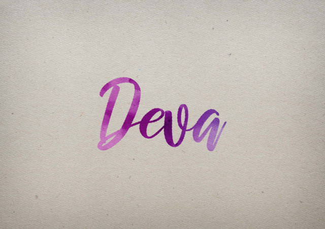 Free photo of Deva Watercolor Name DP