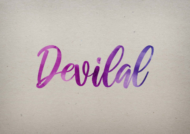 Free photo of Devilal Watercolor Name DP