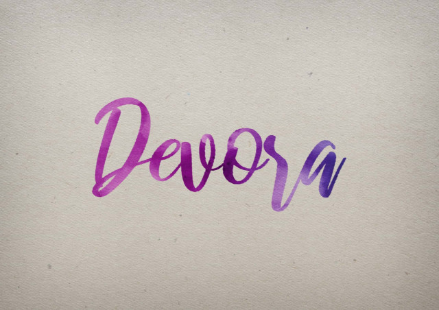 Free photo of Devora Watercolor Name DP