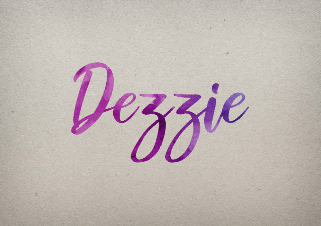 Free photo of Dezzie Watercolor Name DP