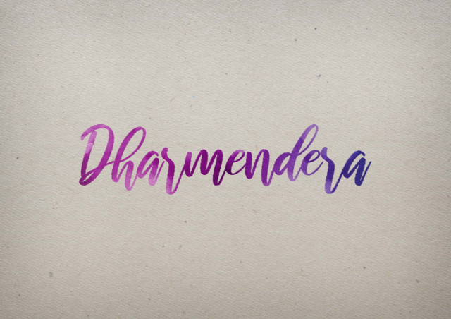 Free photo of Dharmendera Watercolor Name DP