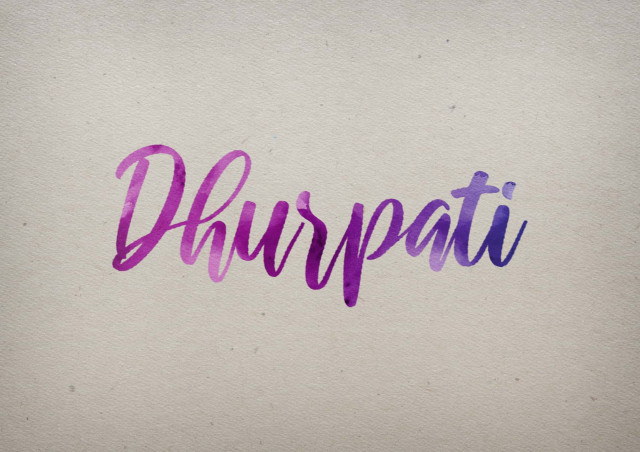Free photo of Dhurpati Watercolor Name DP