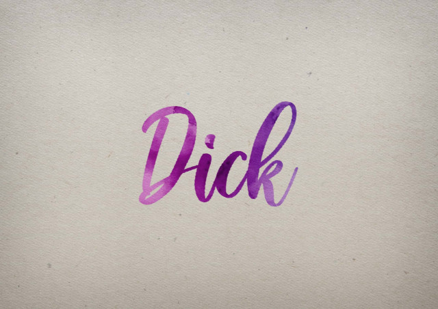 Free photo of Dick Watercolor Name DP