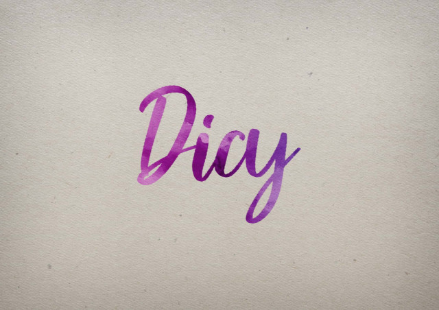 Free photo of Dicy Watercolor Name DP