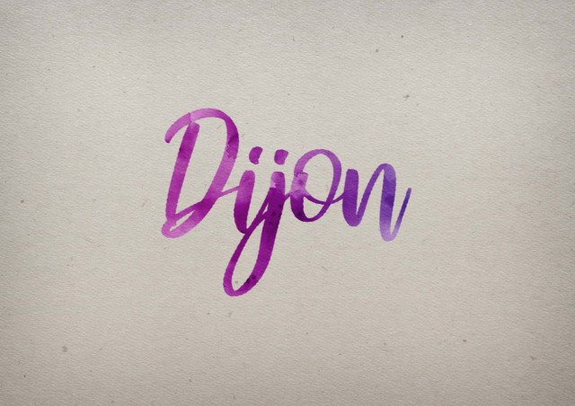 Free photo of Dijon Watercolor Name DP