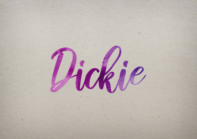 Free photo of Dickie Watercolor Name DP