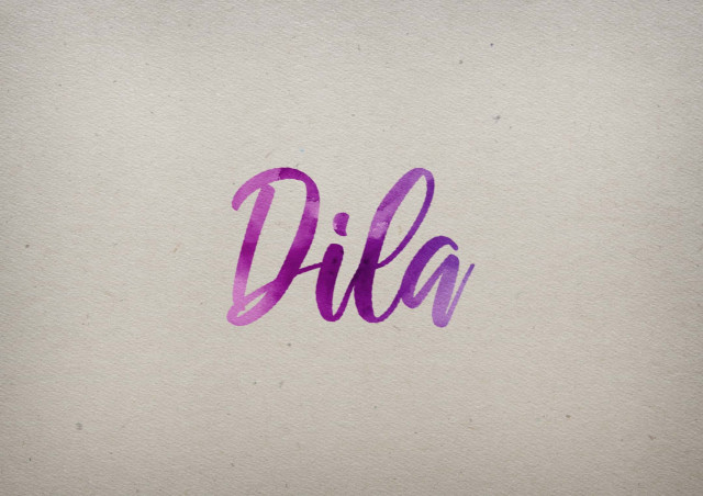 Free photo of Dila Watercolor Name DP