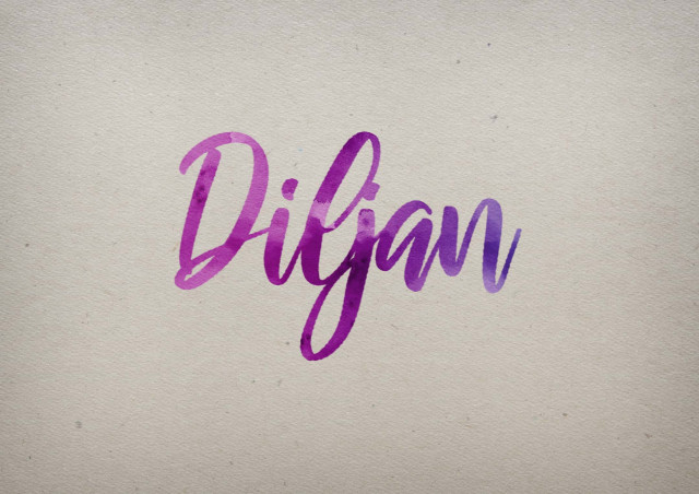 Free photo of Diljan Watercolor Name DP