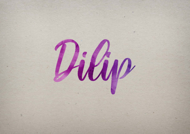 Free photo of Dilip Watercolor Name DP