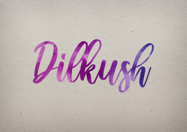 Free photo of Dilkush Watercolor Name DP