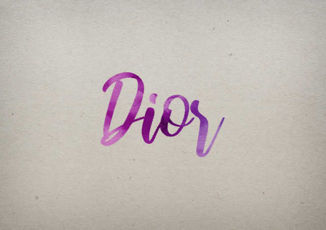 Free photo of Dior Watercolor Name DP