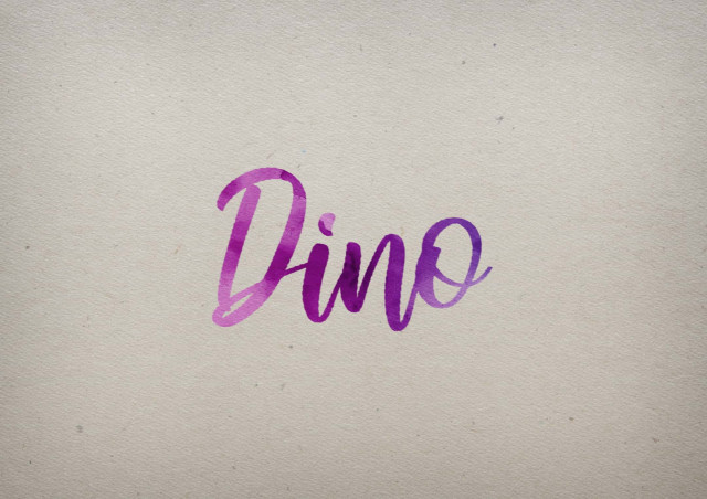 Free photo of Dino Watercolor Name DP