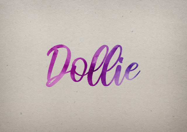 Free photo of Dollie Watercolor Name DP