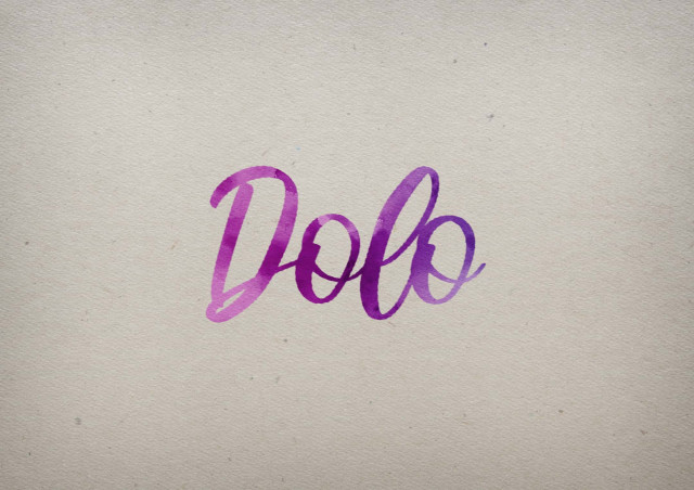 Free photo of Dolo Watercolor Name DP