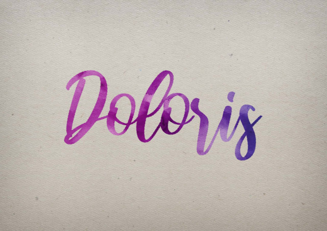 Free photo of Doloris Watercolor Name DP