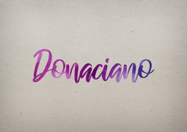 Free photo of Donaciano Watercolor Name DP