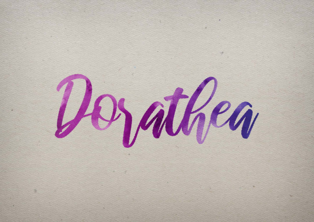 Free photo of Dorathea Watercolor Name DP