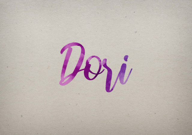 Free photo of Dori Watercolor Name DP