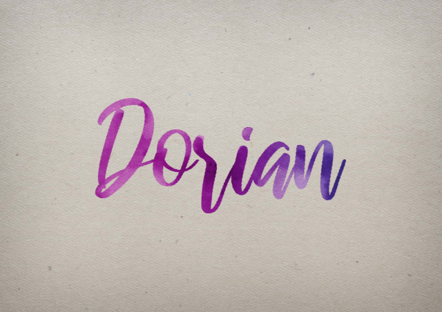 Free photo of Dorian Watercolor Name DP