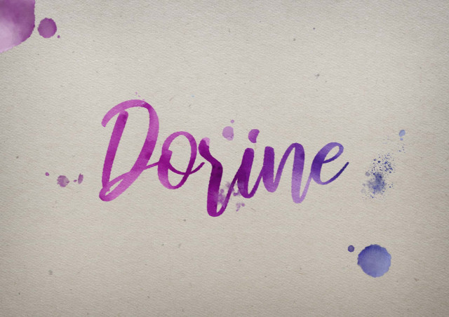 Free photo of Dorine Watercolor Name DP