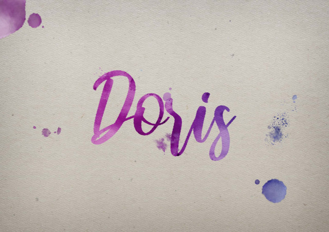 Free photo of Doris Watercolor Name DP