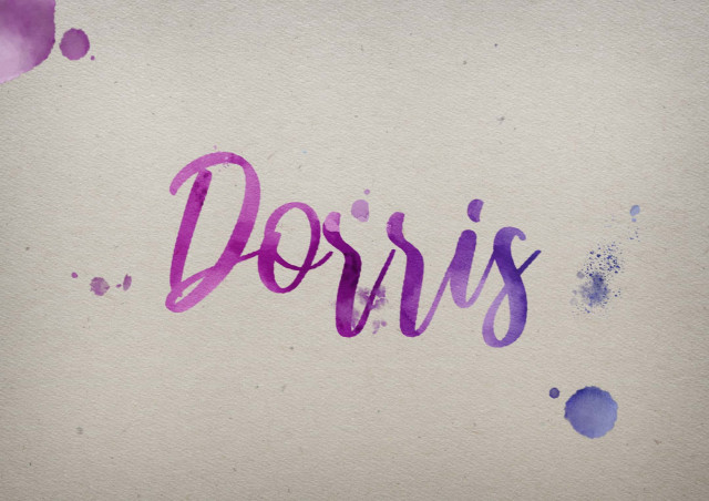 Free photo of Dorris Watercolor Name DP