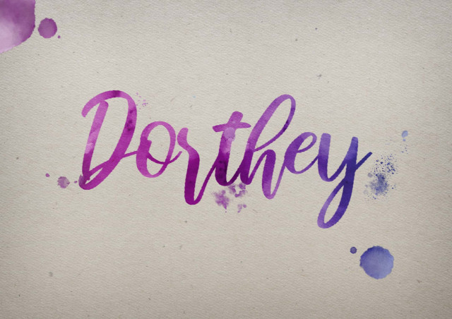 Free photo of Dorthey Watercolor Name DP