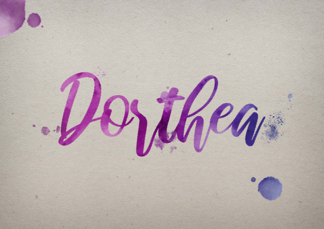 Free photo of Dorthea Watercolor Name DP