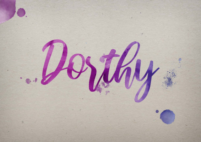 Free photo of Dorthy Watercolor Name DP