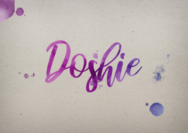 Free photo of Doshie Watercolor Name DP