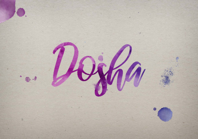 Free photo of Dosha Watercolor Name DP