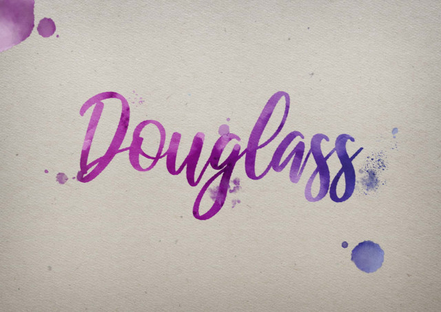 Free photo of Douglass Watercolor Name DP