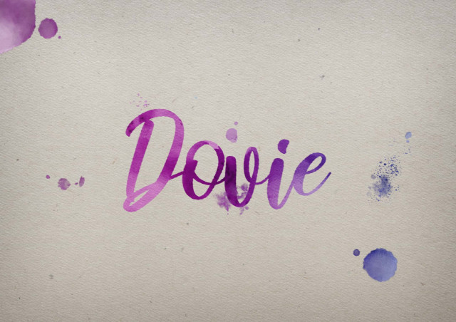 Free photo of Dovie Watercolor Name DP