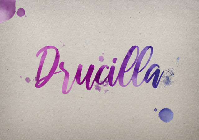 Free photo of Drucilla Watercolor Name DP