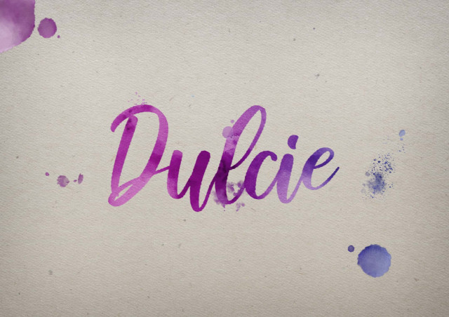 Free photo of Dulcie Watercolor Name DP