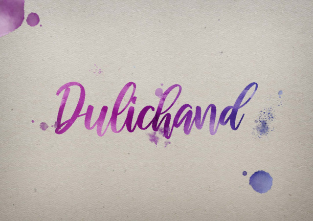 Free photo of Dulichand Watercolor Name DP