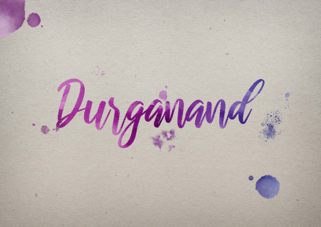 Free photo of Durganand Watercolor Name DP