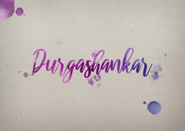 Free photo of Durgashankar Watercolor Name DP