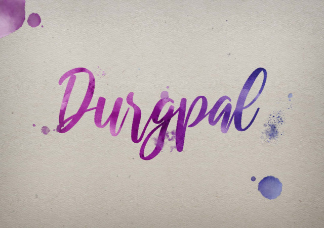 Free photo of Durgpal Watercolor Name DP