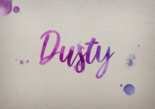 Free photo of Dusty Watercolor Name DP