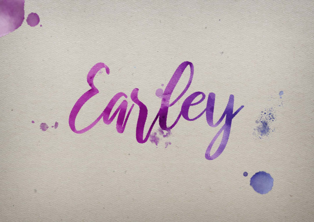 Free photo of Earley Watercolor Name DP