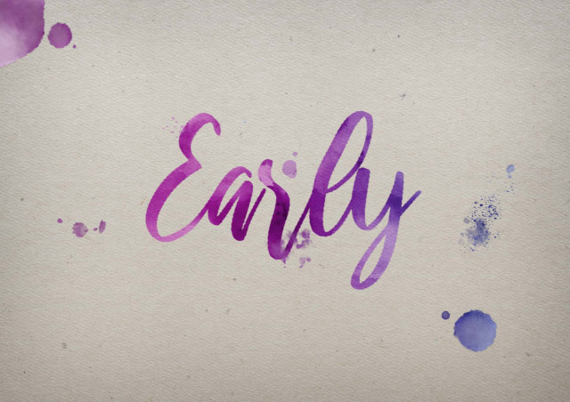 Free photo of Early Watercolor Name DP