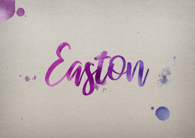 Free photo of Easton Watercolor Name DP