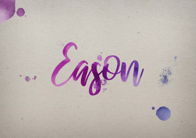 Free photo of Eason Watercolor Name DP