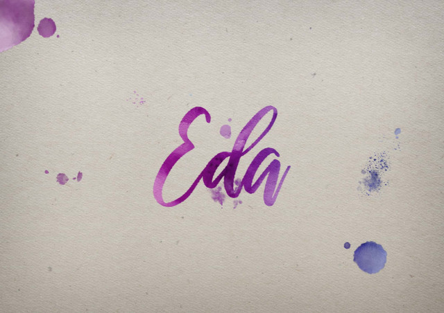 Free photo of Eda Watercolor Name DP