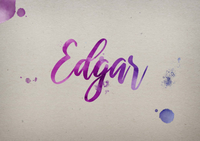 Free photo of Edgar Watercolor Name DP