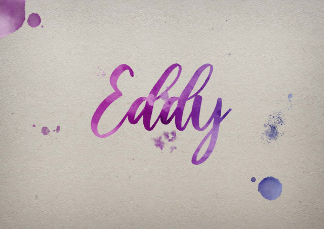 Free photo of Eddy Watercolor Name DP