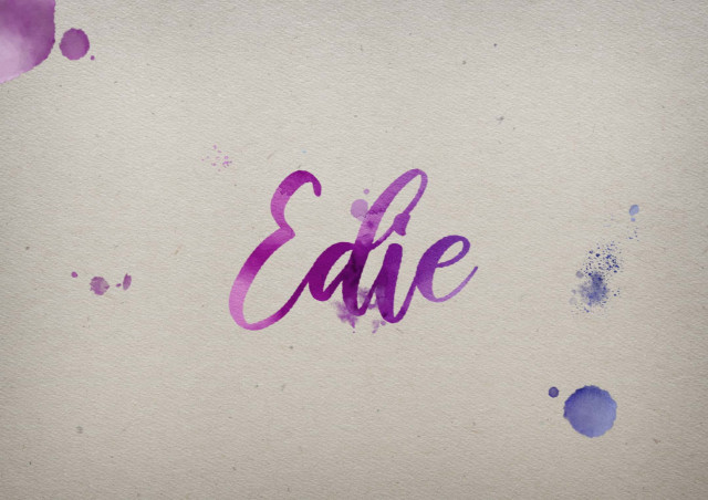 Free photo of Edie Watercolor Name DP