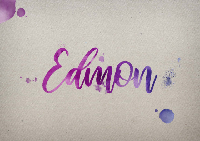 Free photo of Edmon Watercolor Name DP